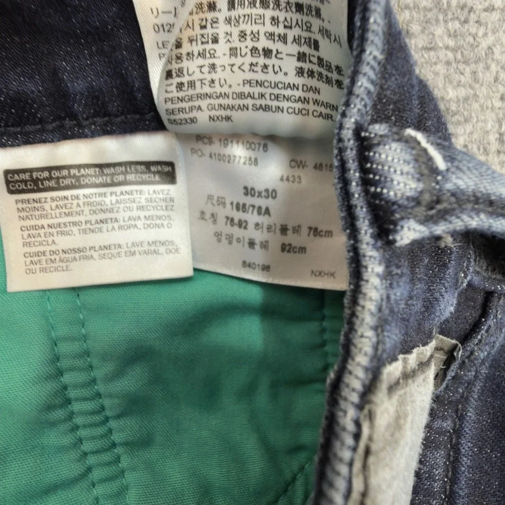 Levi's 511 Slim Fit Jeans Very Dark Wash Denim Blue Size 30x30 Commuter Pocket
